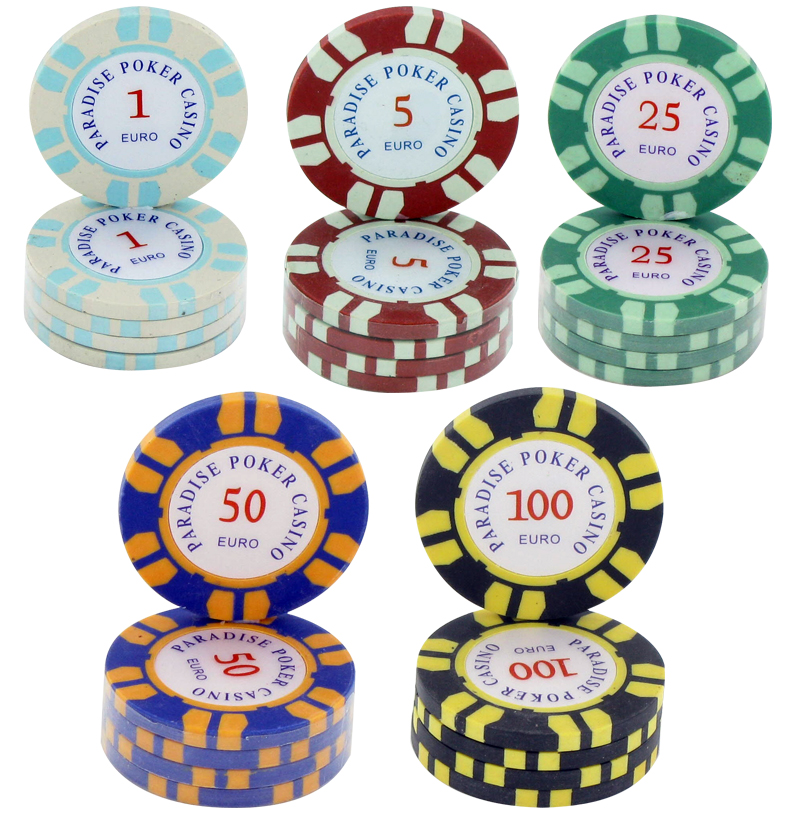 300 Poker Chips Set Paradise For 60 52